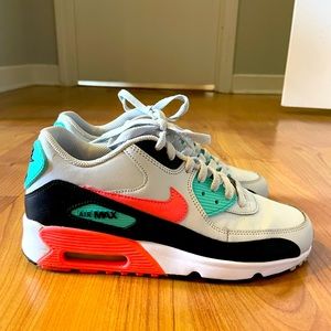Nike Air Max 90 Leather GS “Pure Platinum Lava Glow”